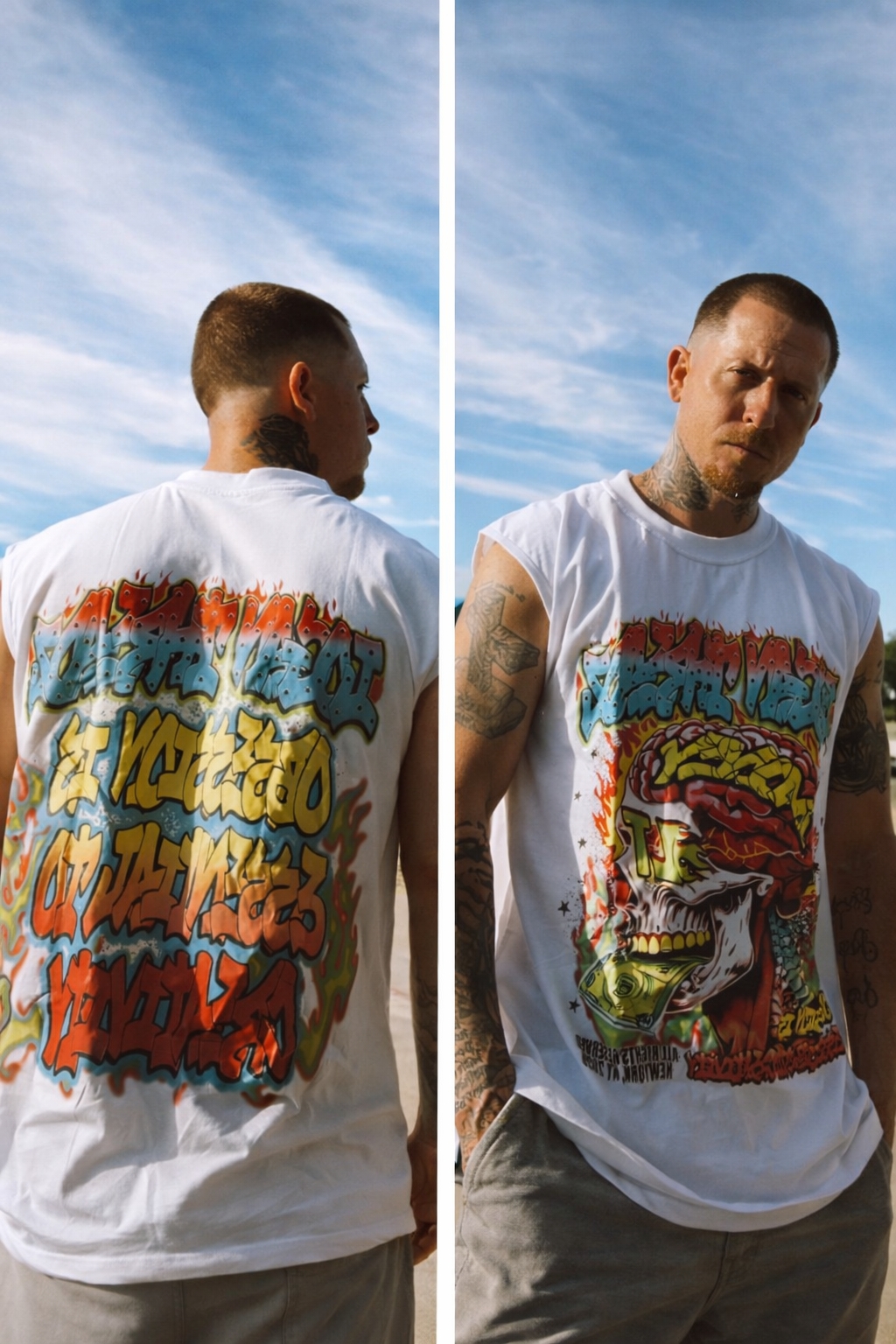 Money On The Brain Cut Off Shirt